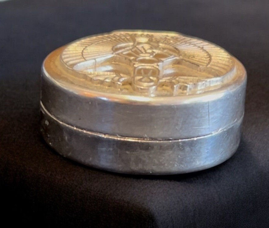 Egyptian Snuff Box-.925 Sterling Silver