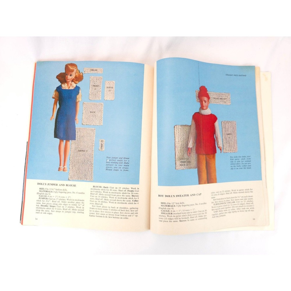 1965 Vintage McCall's Knitting Guide Step by Step For Beginners Paperback