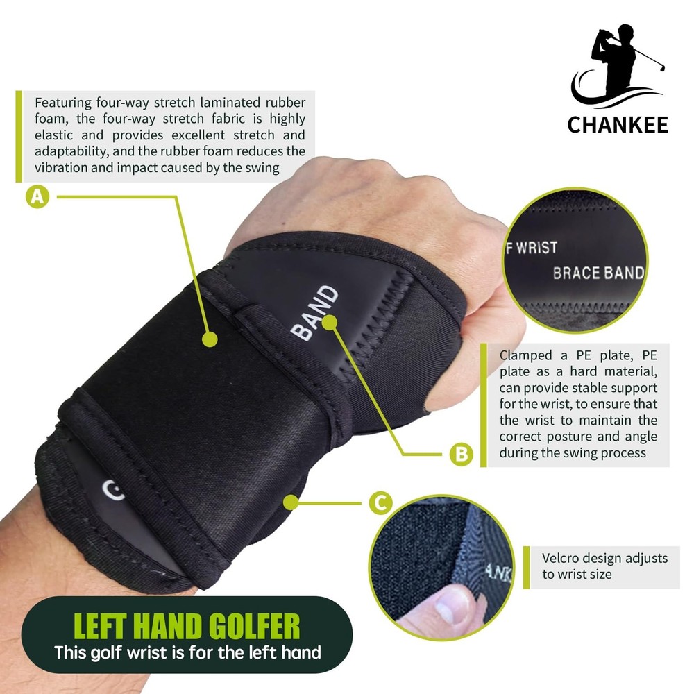 Adjustable Golf Wrist Training Aid for Swing Correction and Alignment Practice
