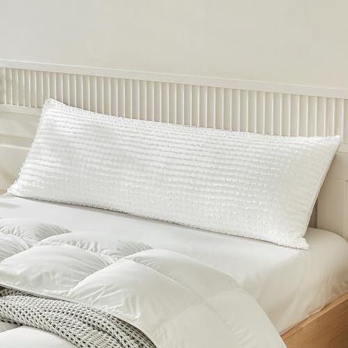 Pillow Covers Body Pillow Cover Soft Microfiber Pillow Cases Set Body-1 White