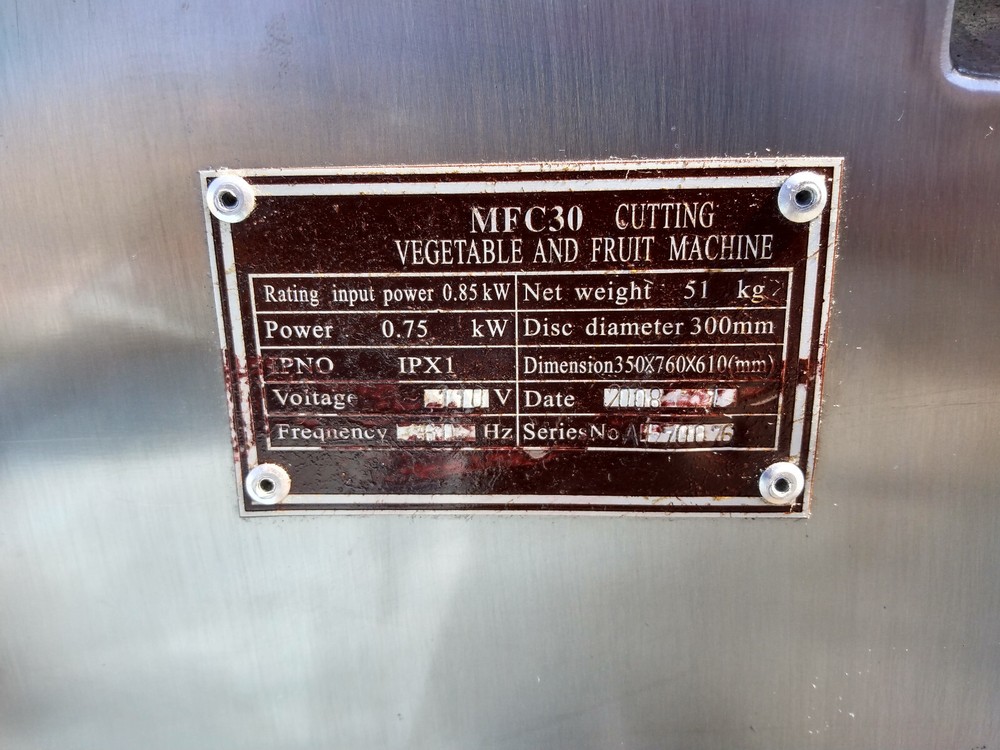 ELECTRIC FRUIT VEGETABLE CUTTER 5 DISC MODEL MFC-30