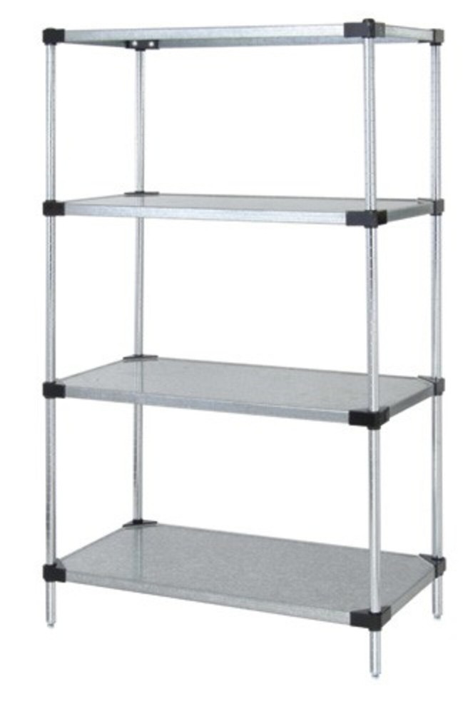 Quantum Storage Systems - Wr63-2448sg - Galvanized 4 Solid Shelf Starter Kit