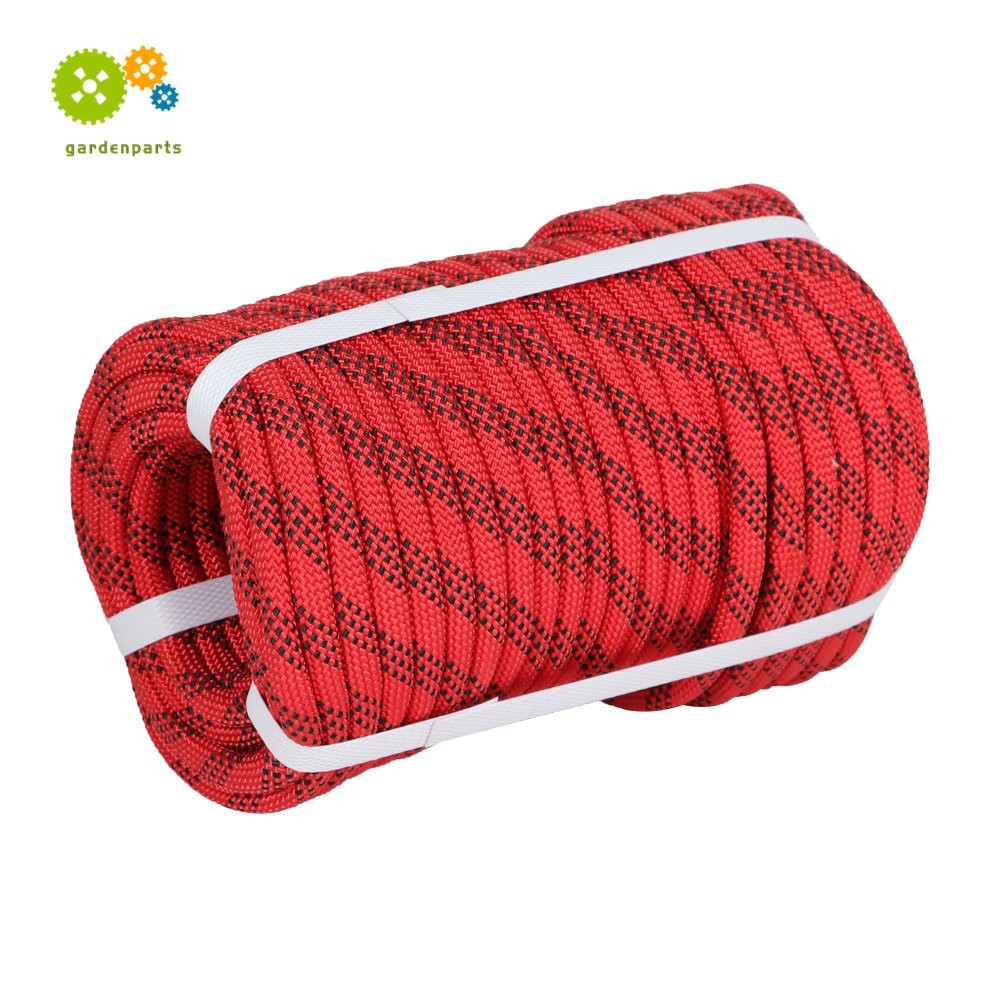 3/8" × 100' Braid Polyester Rope Arborist Tree Rope 3520Lbs High Strong