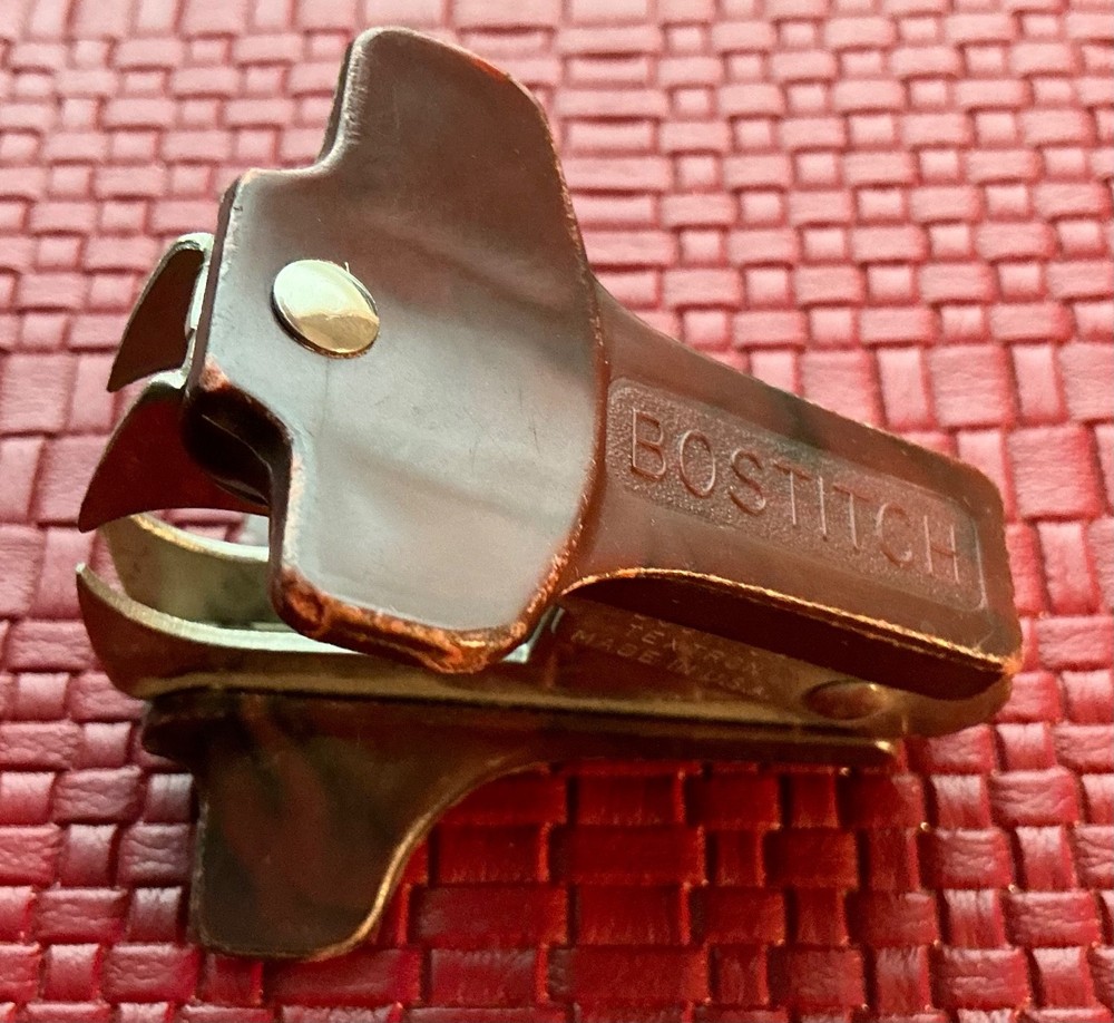 Vintage Staple Remover Brown Bakelite Ace Bostitch