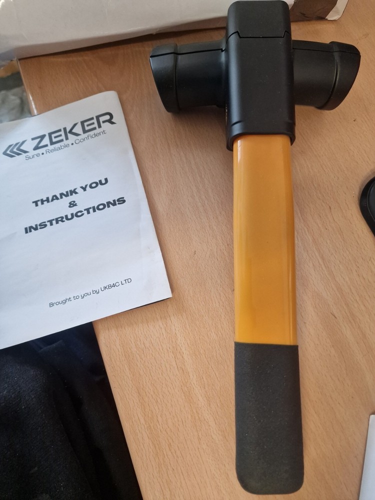 ZEKER Car Steering Lock Universal Fit Maximum Security Steering- NO KEYS