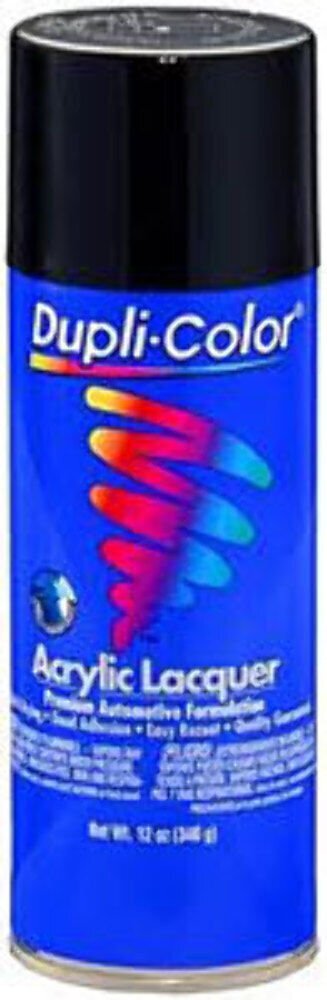 DUPLI-COLOR/KRYLON (DAL1607) Flat Black Lacquer Paint 12oz