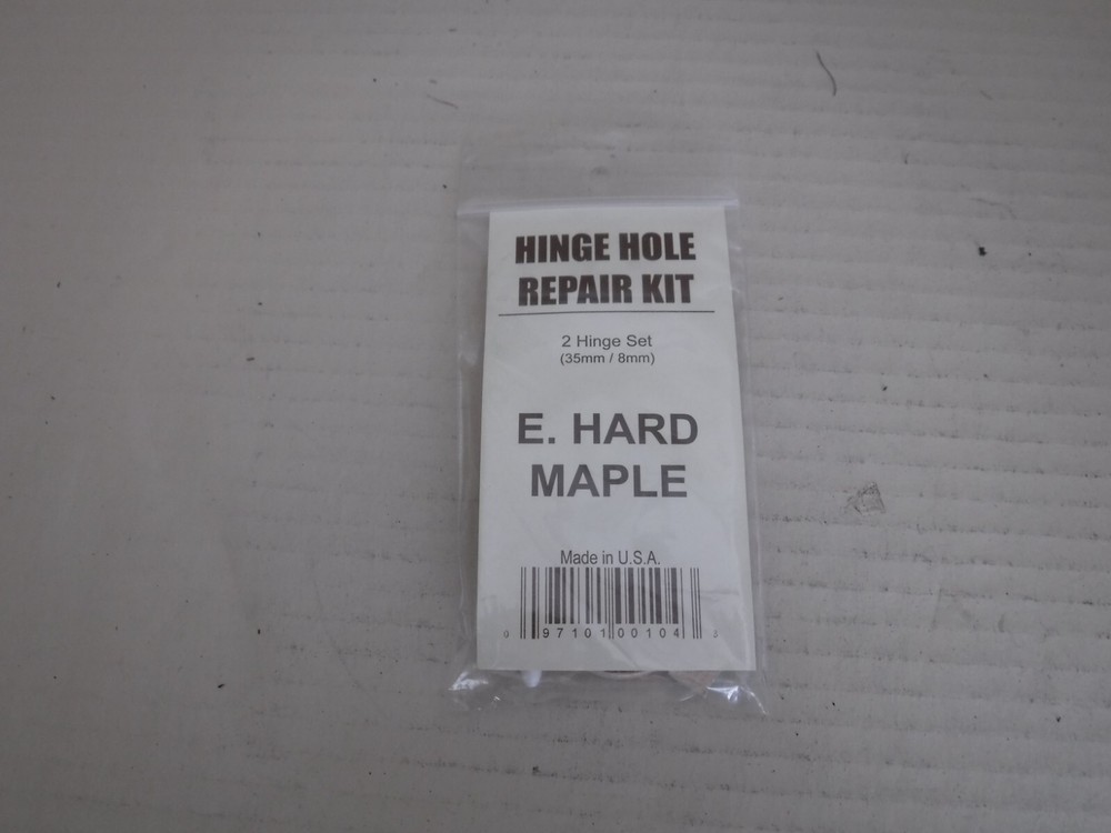 Hard Maple Hinge Hole Repair Kit
