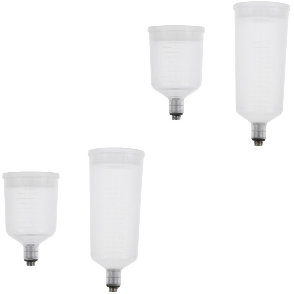 Set of 2 Refillable Airbrush Cup Replaceable Container Split-type Paint