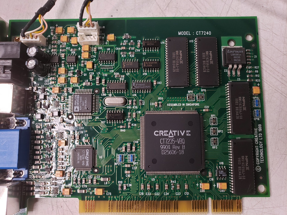 Creative Labs CT7240 Video Decoder Pci Card & Creative Audio PCI Card