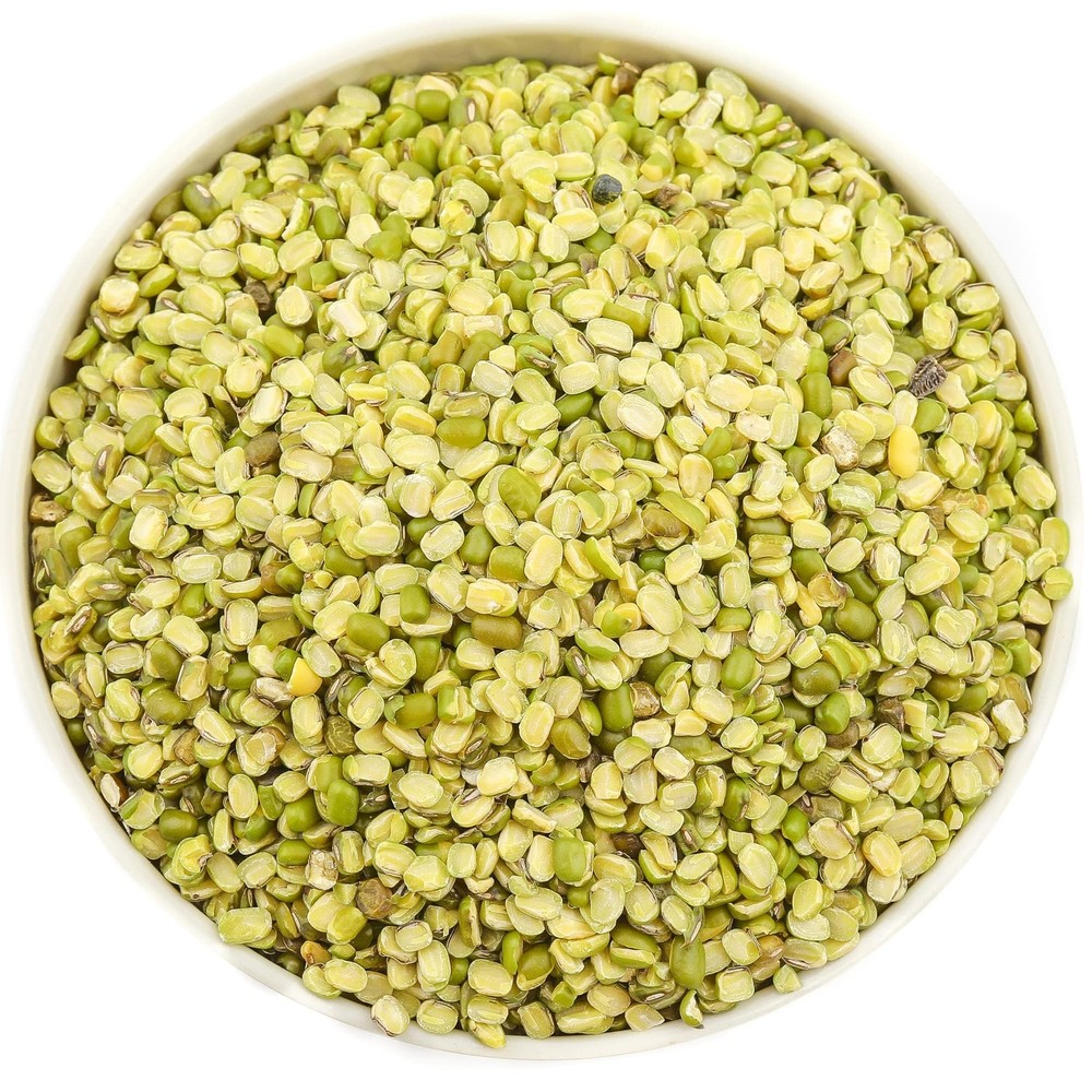 Rani Moong Split 8bs (128oz) Bulk Split Mung Beans WITH skin