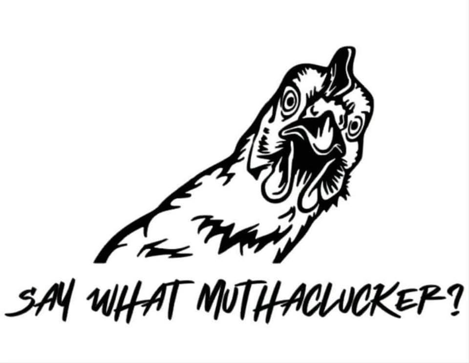 Handmade Coaster: Say What Muthaclucka—Feathered Fury Unleashed