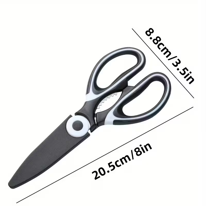 2× Kitchen Scissors Heavy Duty Premium Sharp Kitchen Shears for Food, Fish, Bone