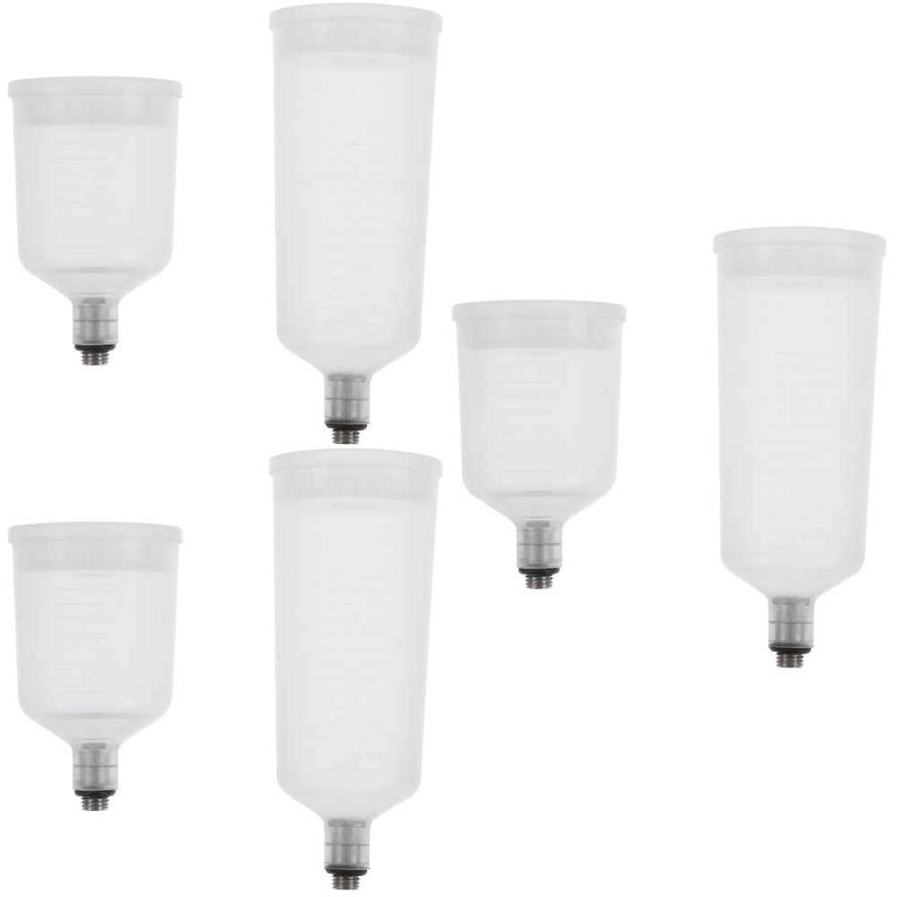 3 Pack Storage Bottle for Airbrush Refillable Paint Cup Pot Replaceable