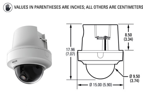Pelco IMPBB-I IP Sarix Pro Back Box Indoor In-Ceiling Mount