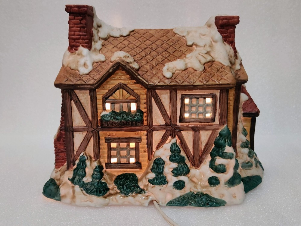 Vintage LIGHTED COUNTY INN 8×6 - Working Condition!