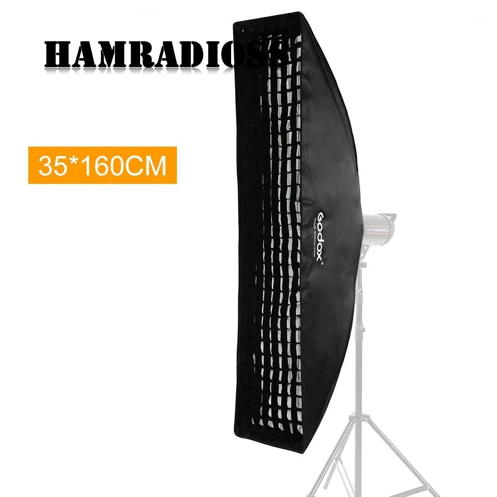 Softbox Portable Rectangular Honeycomb Grid Softbox Lighting Kit+Bowens Mount