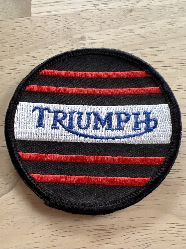Vintage Triumph Motorcycle 3” patch