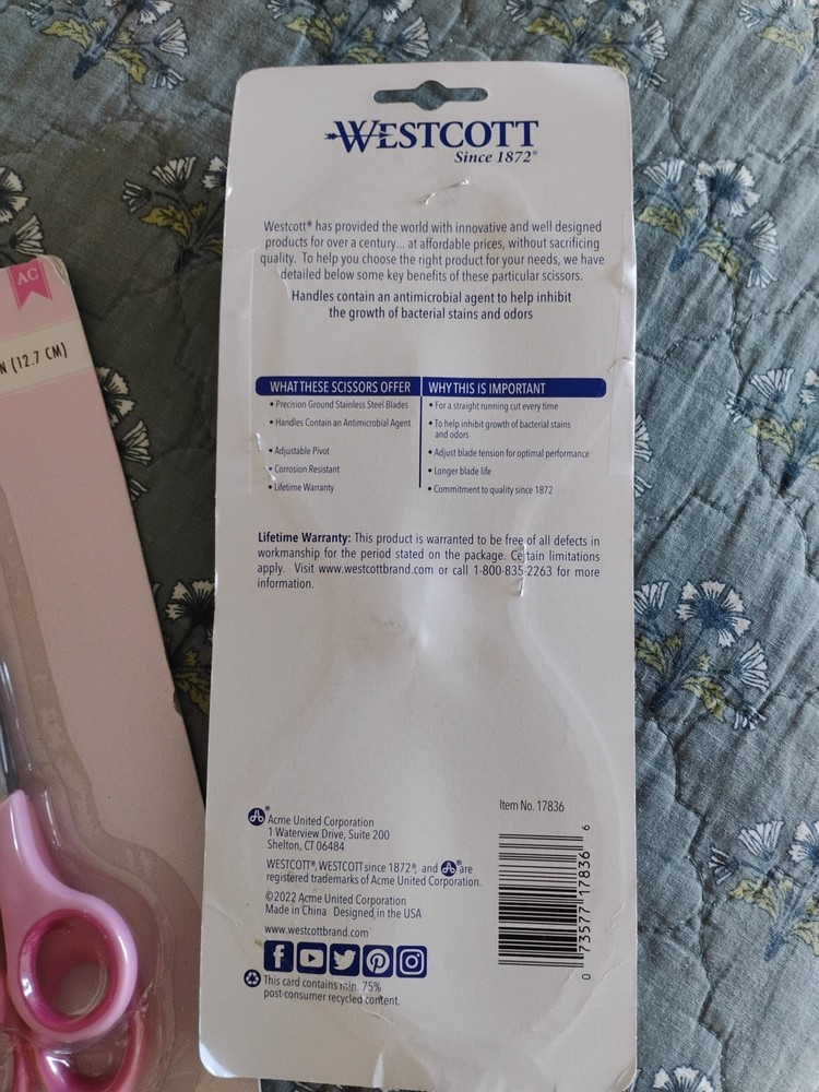 Westcott Antimicrobial Scissors.