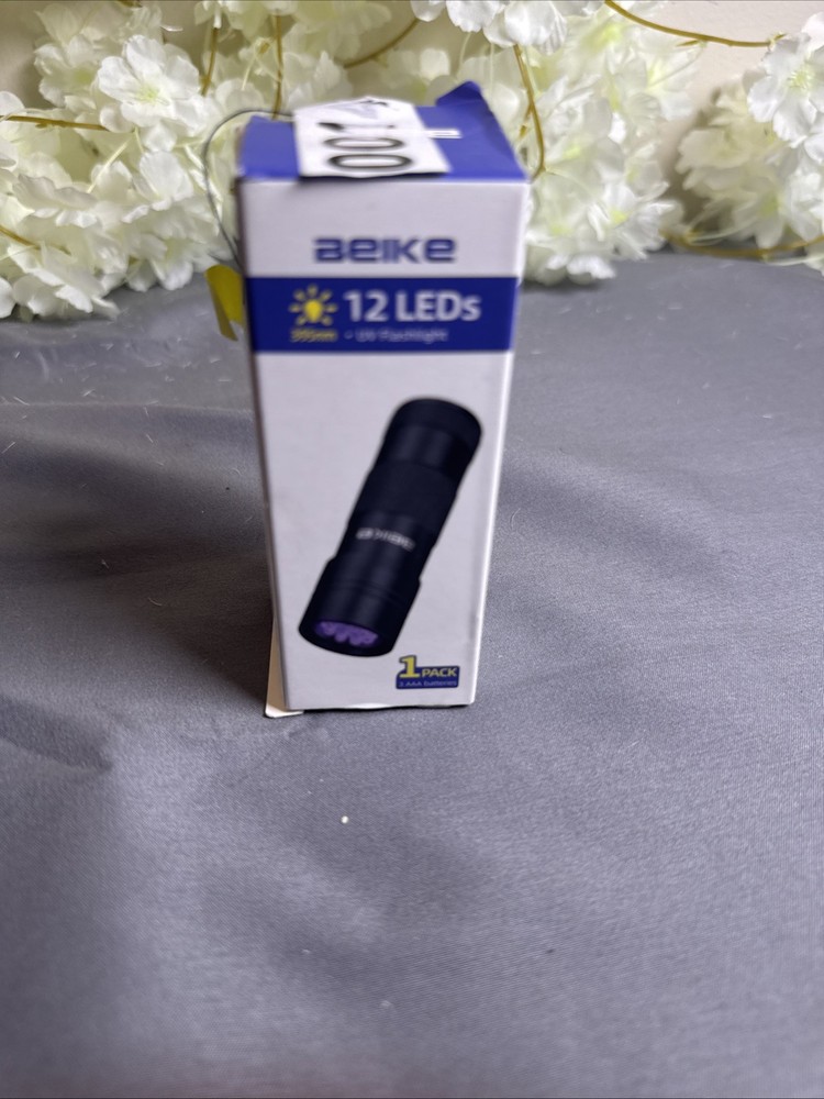 UV Flashlight Black Light–Small Portable Mini 12 LED Blacklight Box Damage
