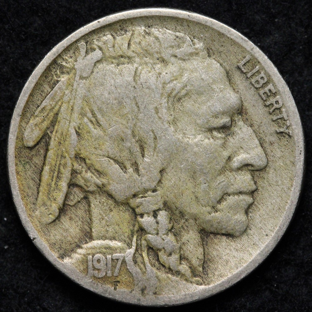 1917 Buffalo Nickel XF E208 VGYZ