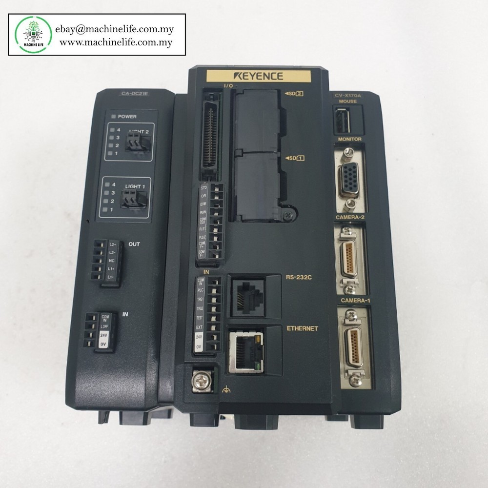 Keyence CA-DC21E + CV-X170A LED Ilumination Controller & Vision Camera System