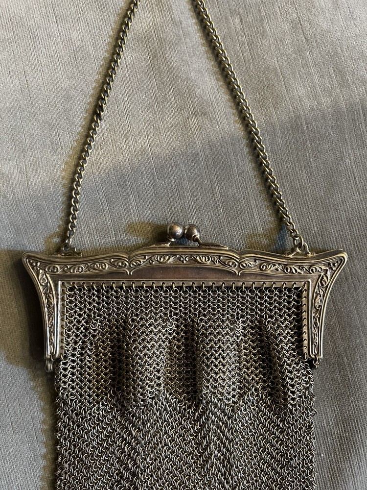 Vintage German Silver Chain Style Purse- Rare Find
