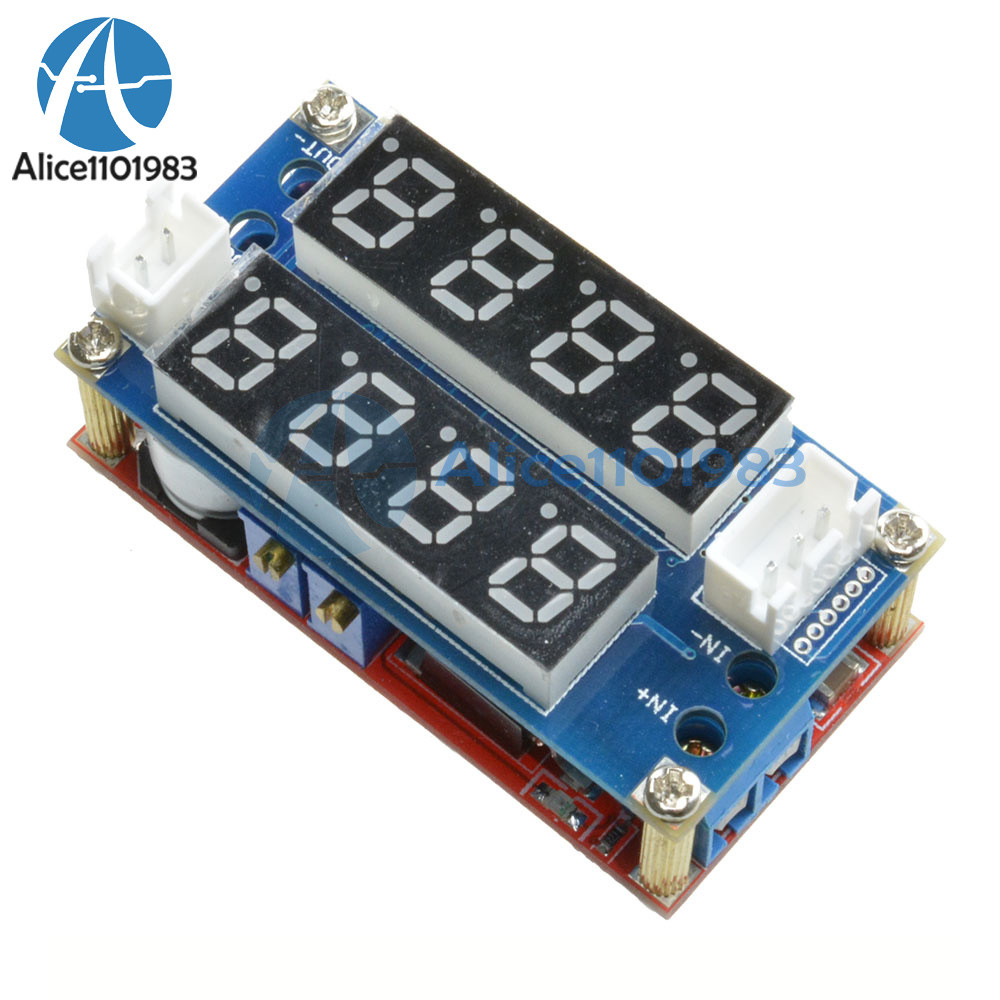 5A Adjustable CC/CV Display Step Down charge Module LED Panel Voltmeter Ammeter