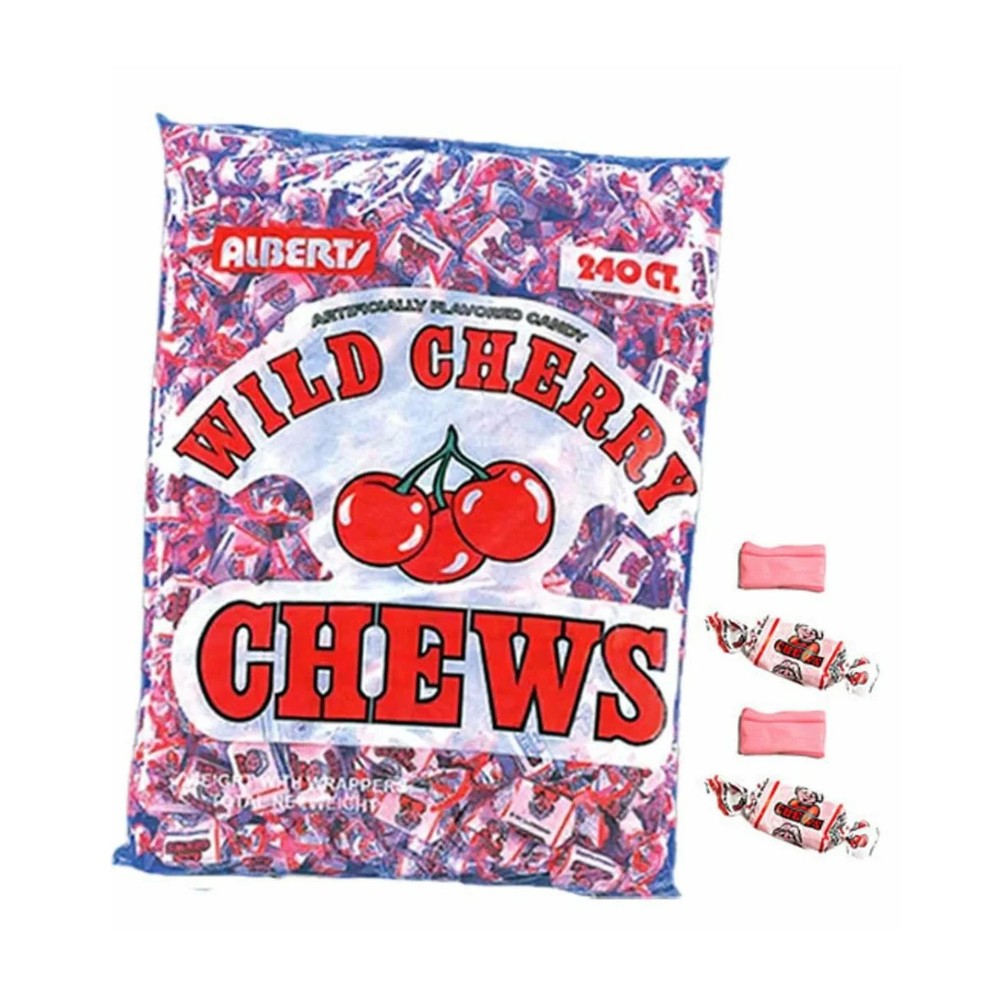 Alberts Chews Wild Cherry 240ct Bag