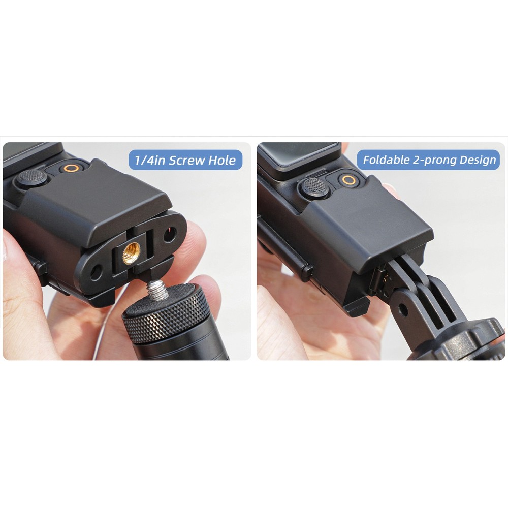 Foldable Upper & Lower Dual Adapter Mount Accessories For DJI Osmo Pocket 3