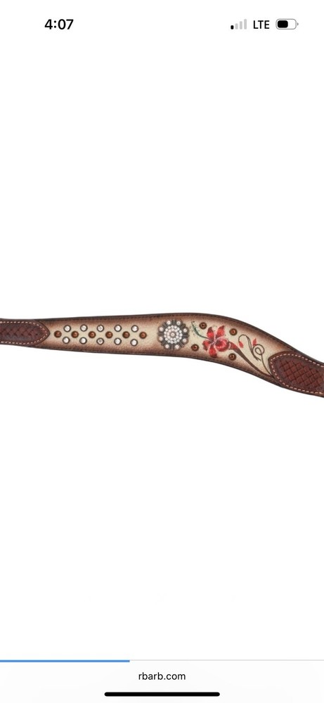 Circle Y Fire Lily Breast Collar