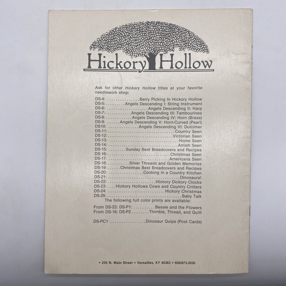 Hickory Hollow Hickory Dickory Clocks Cross Stitch Pattern Booklet
