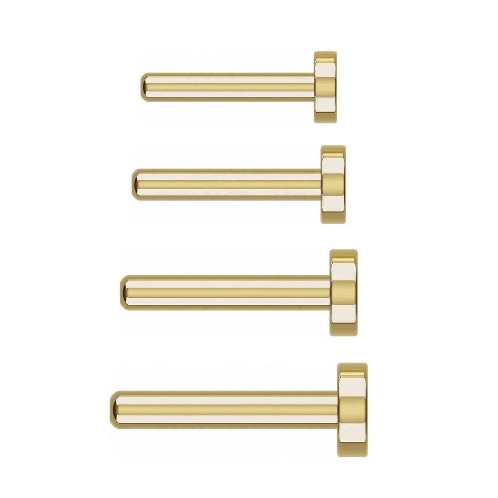 10K Yellow Earring Back Press Fit 2 pcs