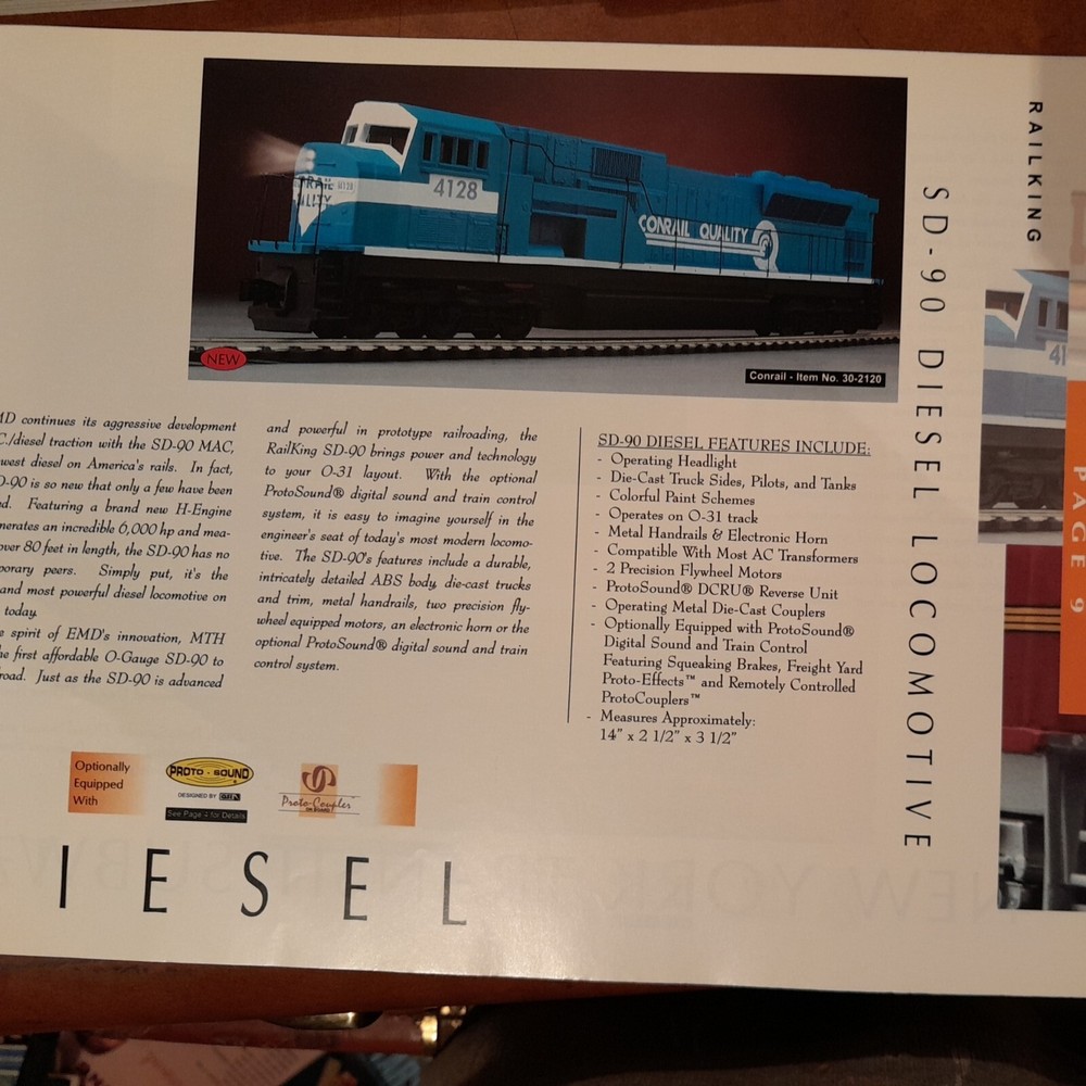 MTH Train Catalog Lot Of 3 Rail King