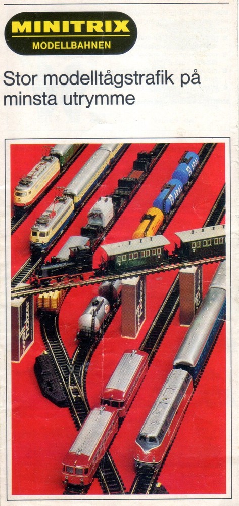 catalog MINITRIX model railways 1968 folder Swedish edition SV aa