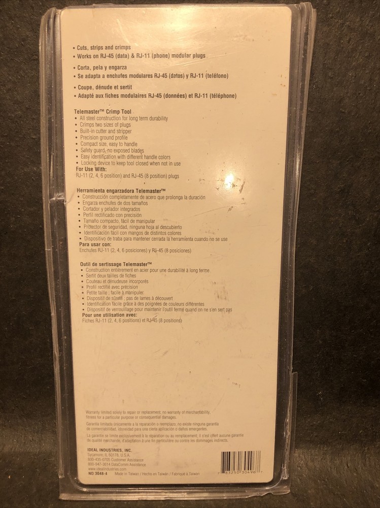 IDEAL, 30-496, Crimp Tool