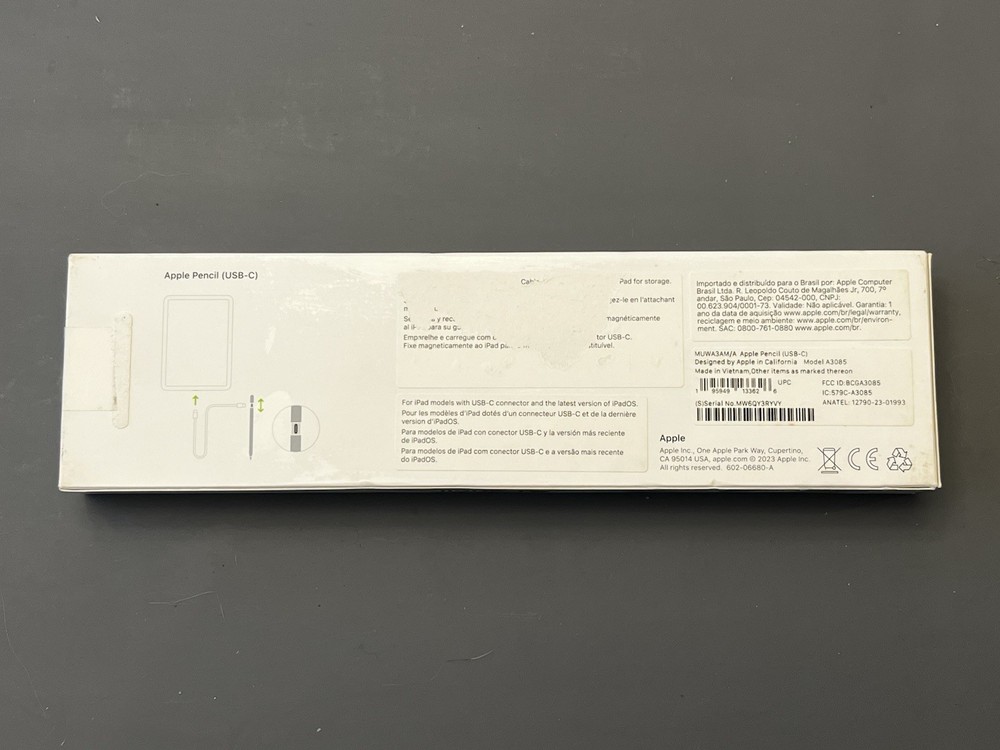 Apple Pencil (USB-C) Model A3085 White EMPTY BOX ONLY