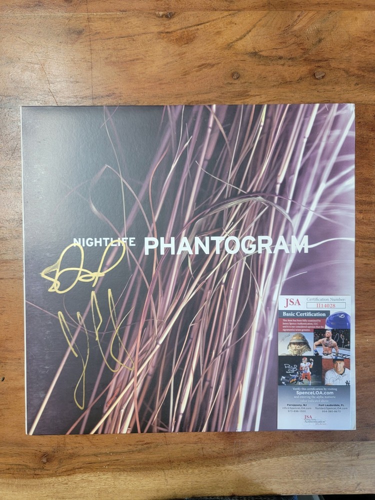 Phantogram Nightlife Signed Vinyl Record JSA Authenticated Original