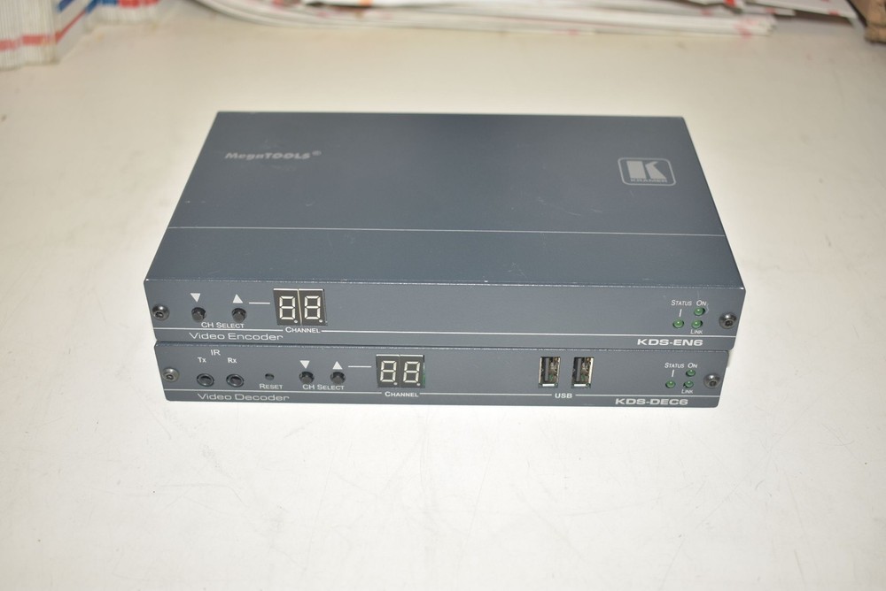 KRAMER MEGATOOLS KDS-EN6 & KDS-DEC6 4K VIDEO ENCODER DECODER PAIR/SET