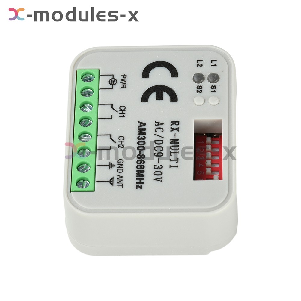 Universal 300-868MHz Multi-Frequency Receiver Switch Controller AC/DC On/Off