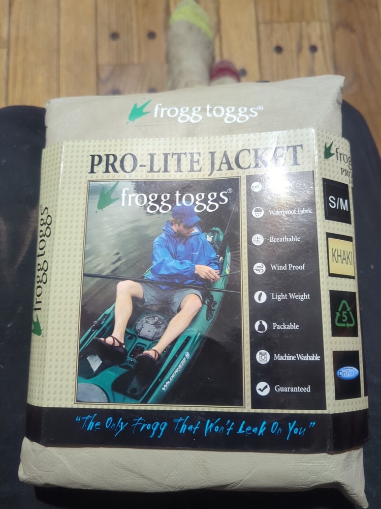 Frogg Toggs Pro Light Rain Jacket Khaki Small Medium