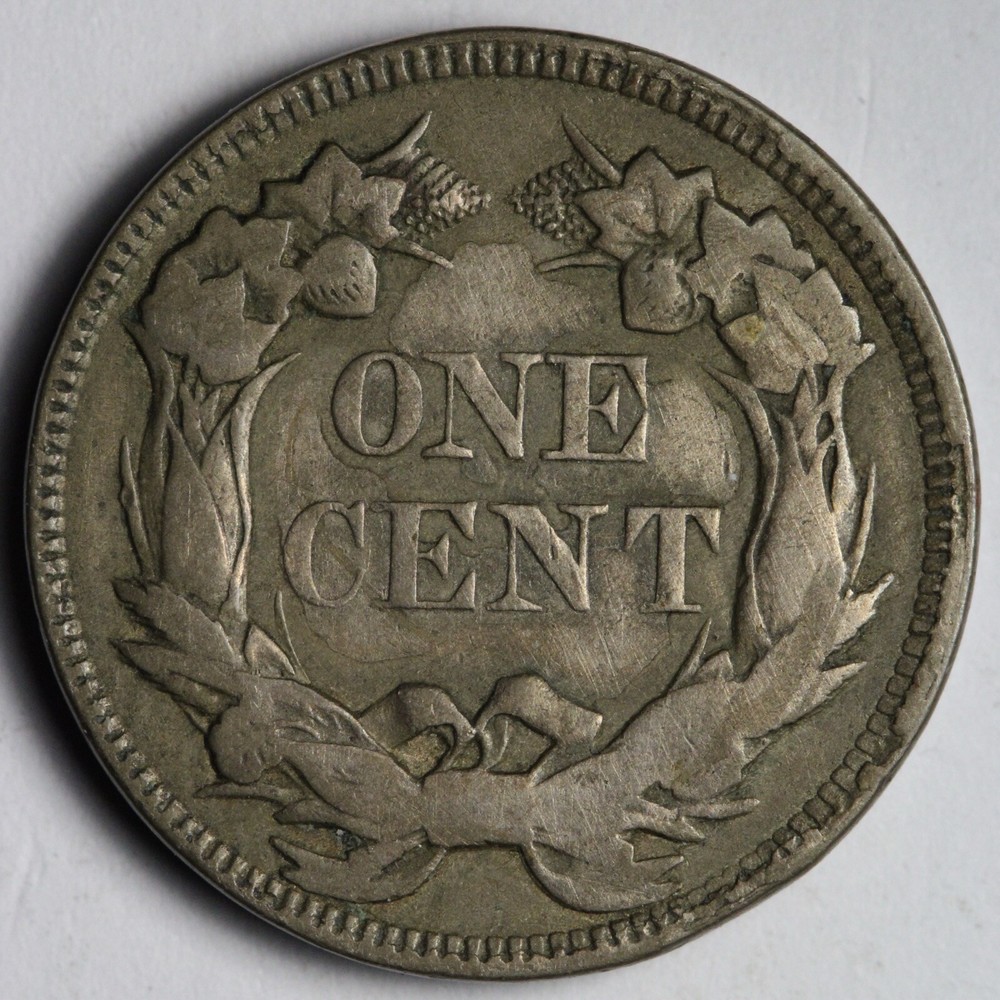 1858 LL Flying Eagle Cent Penny XF E116 AUNM