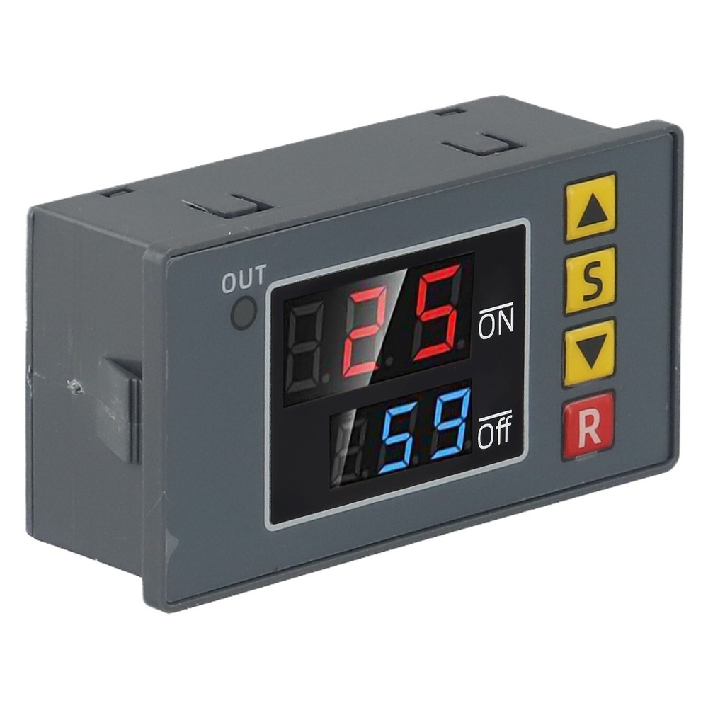 Digital Timer Relay Switch Module 12V DC Time Delay Control LED Display