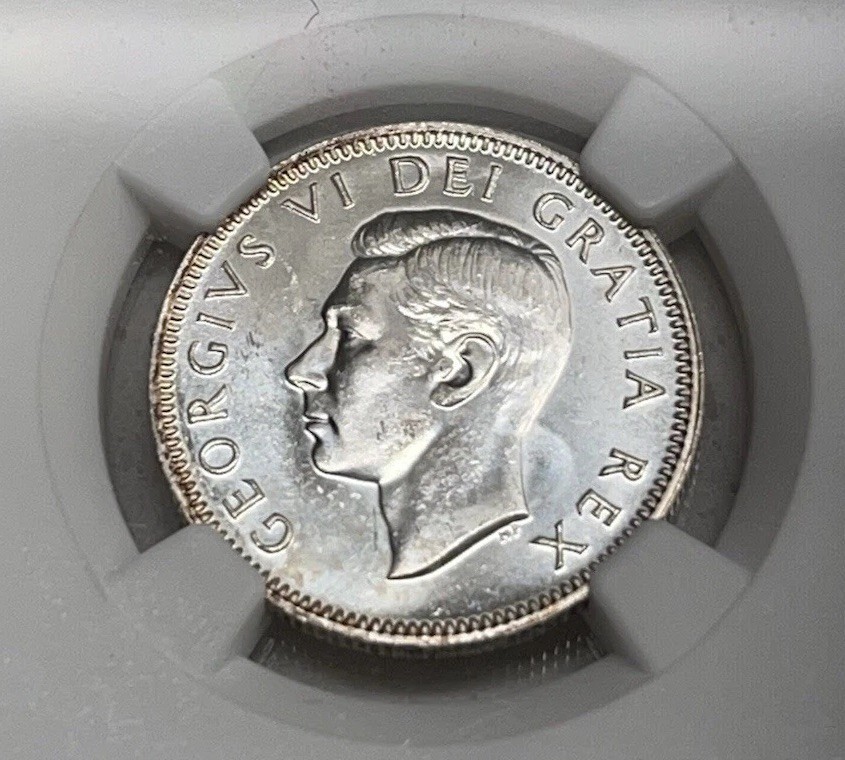 1951 Canada 25 Cents Quarter - NGC MS63 - Nice Luster - Classic Issue