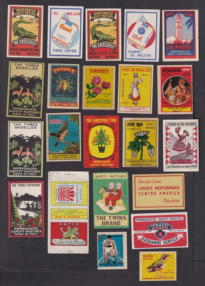 Matchbox labels collection (50)