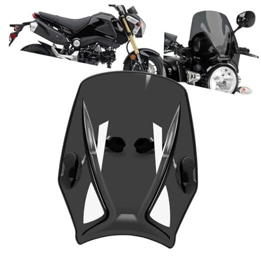 Suitable for motorcycle accessories windshield windshield universal black