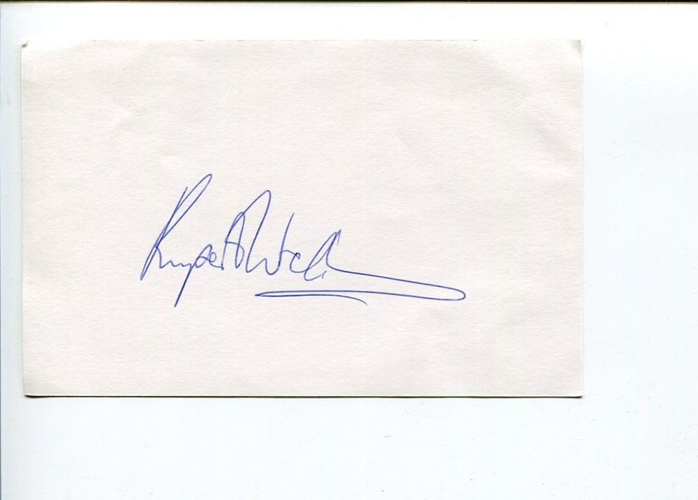 Rupert Walters British Author Screenwriter Signed Autograph
