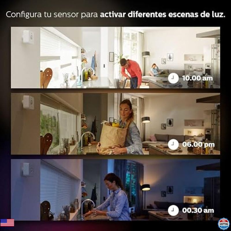 Philips Hue Indoor Motion Sensor - Smart Lighting (Requires Hue Hub, Easy Setup)