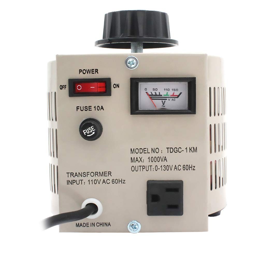 Variable Transformer Variable Voltage Regulator, 0-130V Output, 110V-120V Input