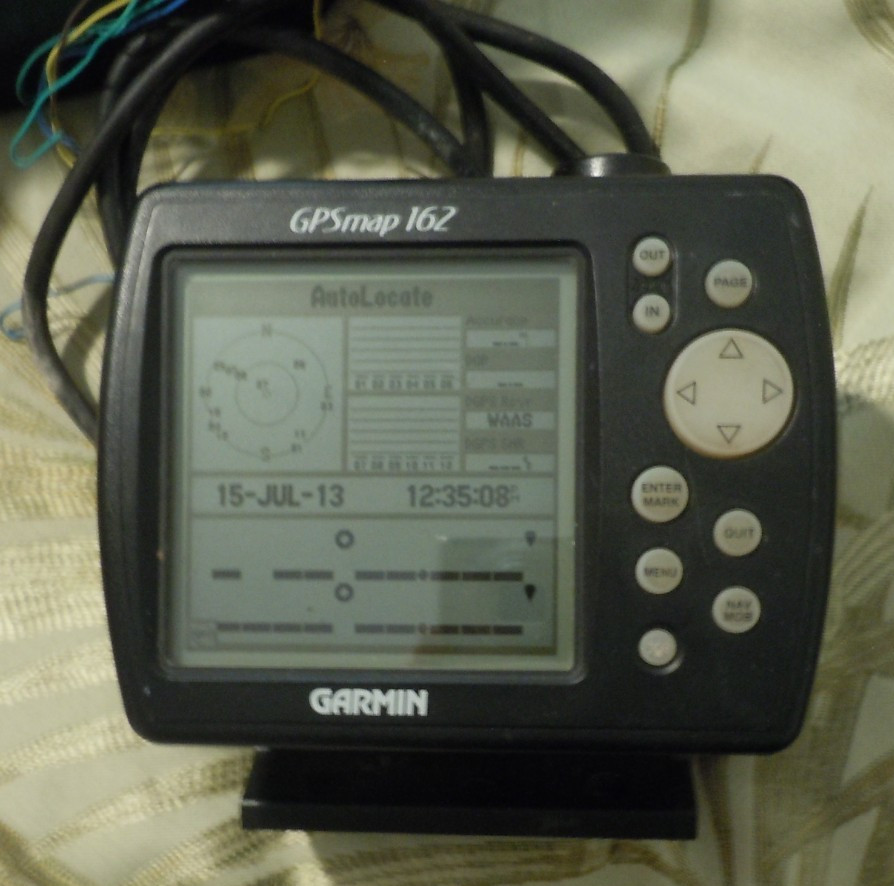 Garmin GPSMAP 162 Marine GPS Navigator Chartplotter Navigation Head Unit TESTED