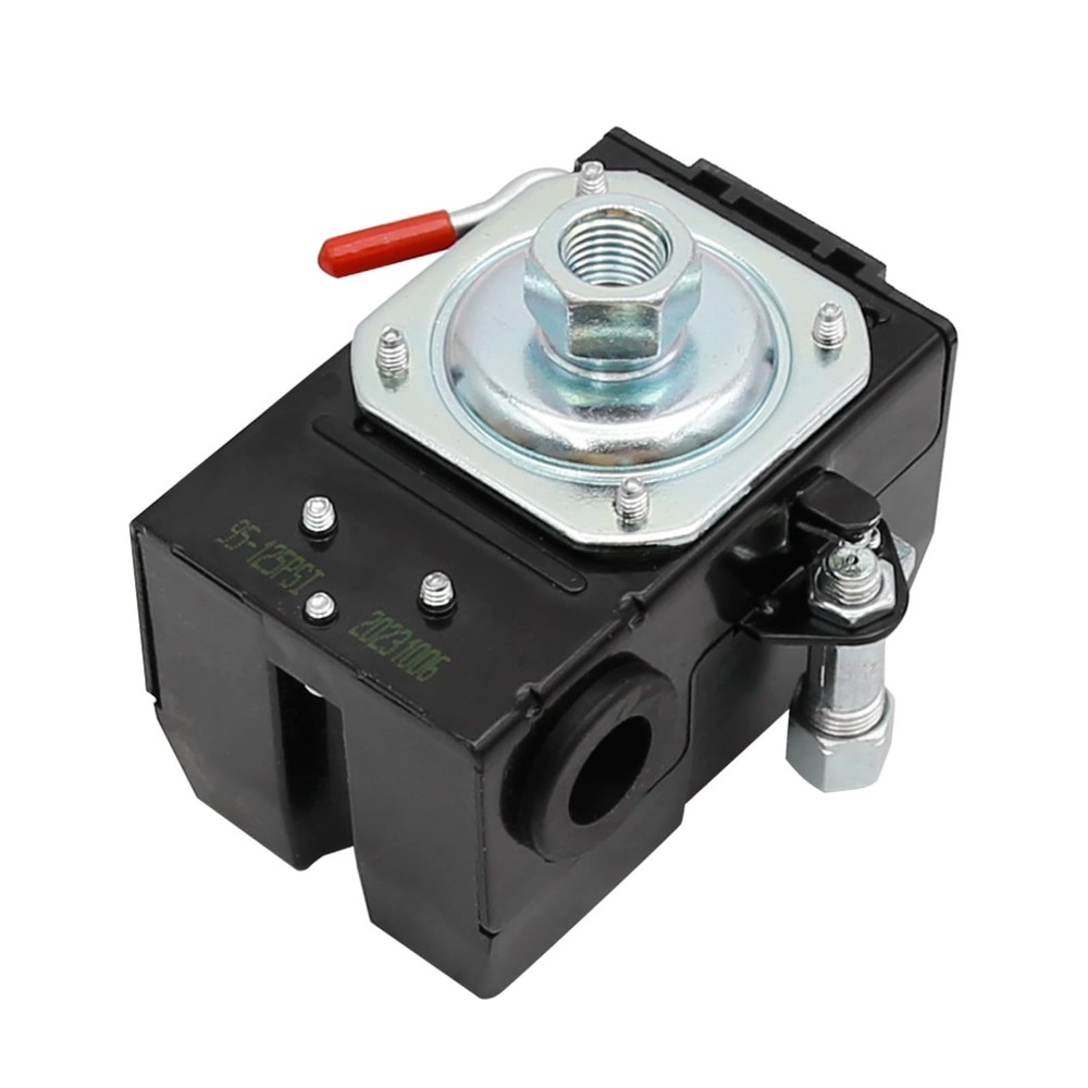 Heavy-Duty Air Compressor Pressure Control Switch with Unloader - 95-125 PSI ...